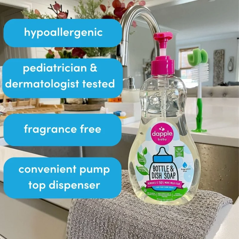 Dapple Baby Bottle and Dishwashing Liquid Fragrance Free