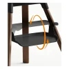 Clikk_WarmBrown_Black_Cnfg-1_FootrestRotation_eCom Stokke Clikk High Chair