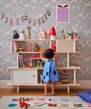 Mini-Lib-2_43ff821e-90a1-43ed-bb6f-390ae7a07b76 Oeuf Mini Library 4 Shelf Bookshelf with Cubbies