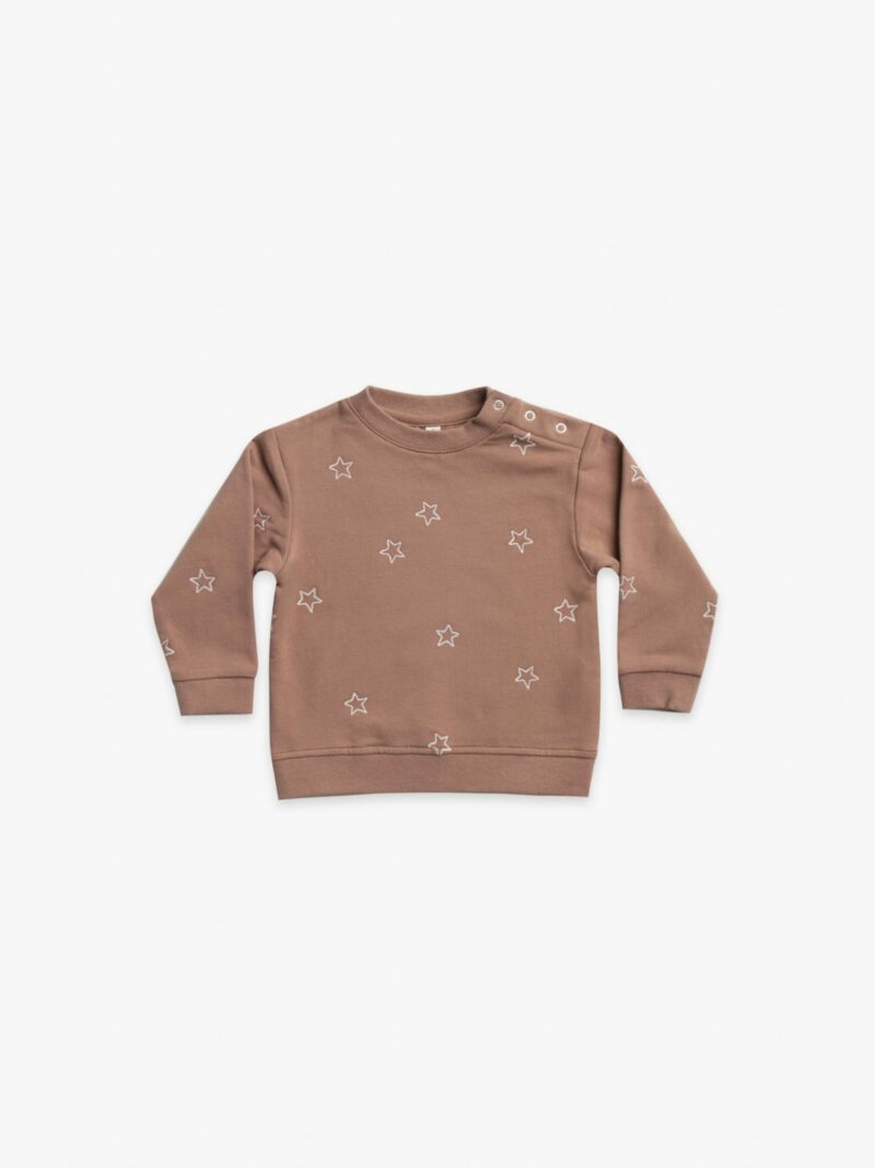 Quincy Mae Clay Sweatshirt with Stars