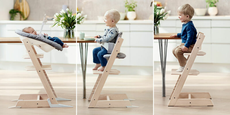 Scandinavian Styled High Chair that can be used from birth to adulthood