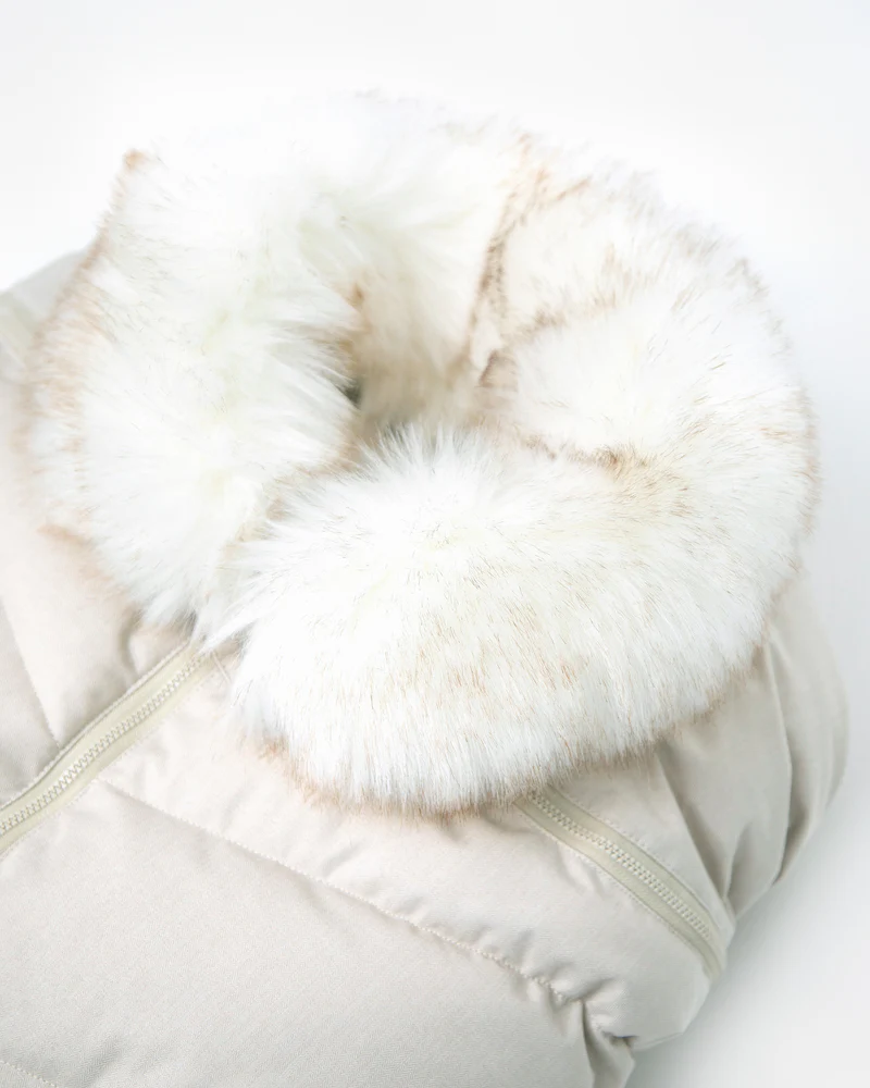 7AMEnfant-CarSeatCocoon_Tundra_Heather-Beige_WhiteFauxFur_MAIN_3 7AM Enfant Car Seat Cocoon Tundra