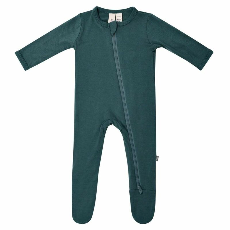 Kyte BABY Zippered Footie in Emerald