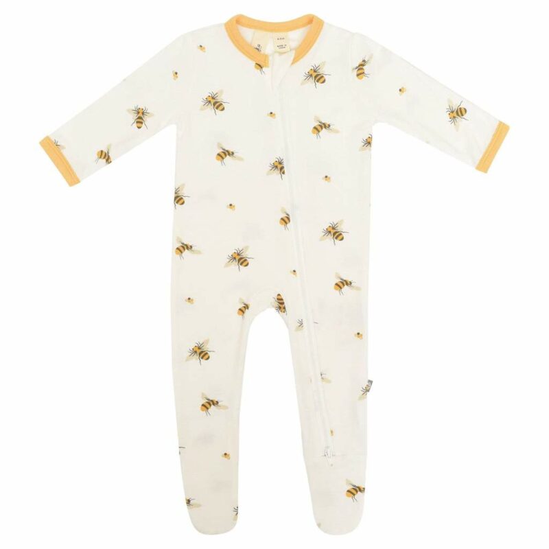 Kyte Baby Bamboo Zippered Footie Sleeper in Buzz