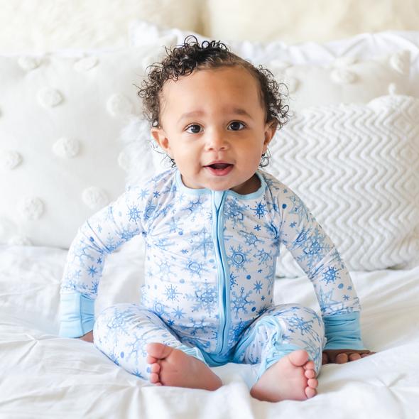 Little Sleepies Snowflakes Bamboo Zippy Sleeper – FINAL SALE – Blossom