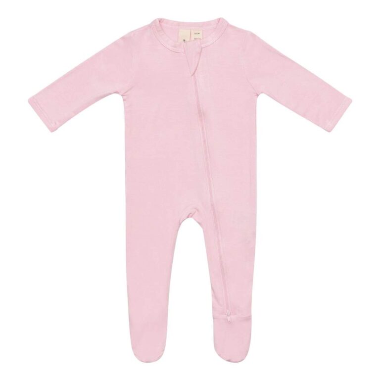 Baby Grey Footie 2-Piece - Peony main image 1