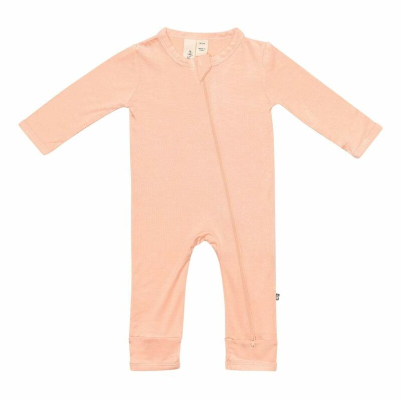 Kyte Baby Zippered Romper in Papaya