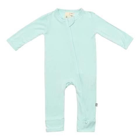 Kyte Baby Zippered Romper in Sea Mist