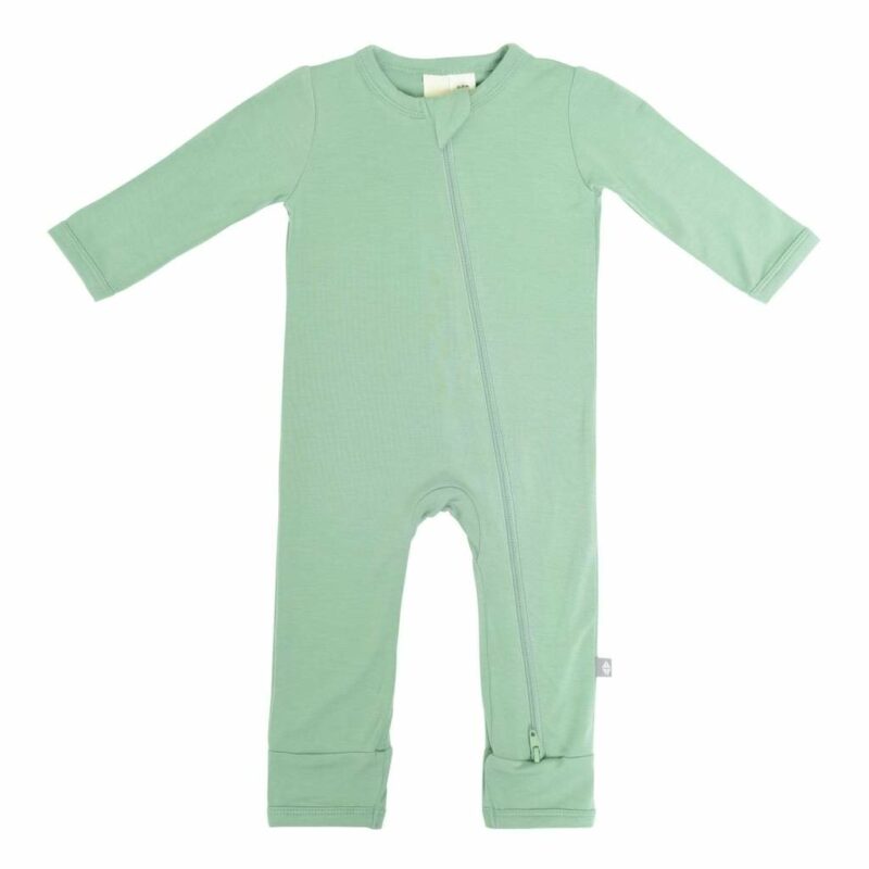 Kyte Baby Zippered Romper in Matcha