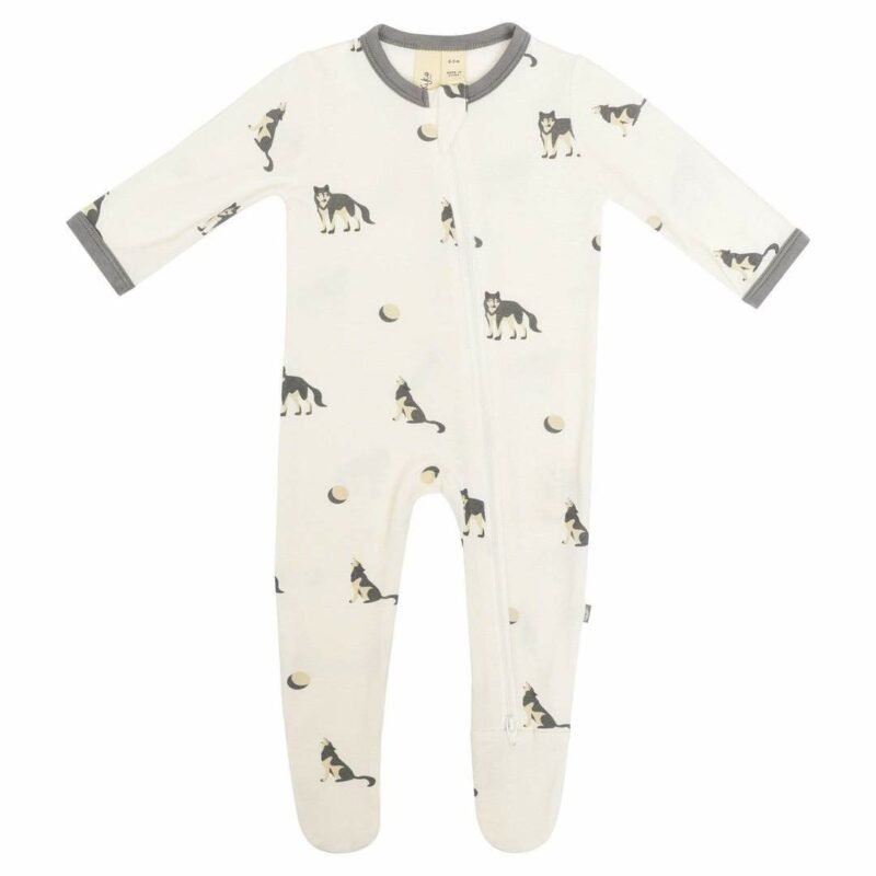 Kyte Baby Zippered Footie in Howl