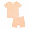 Kyte Baby Short Sleeve Pajama Set in Papaya