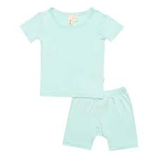 Kyte Baby Short Sleeve Pajama Set in Sea Mist