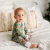 Little Sleepies Holiday 2020 Green Gingerbread Print