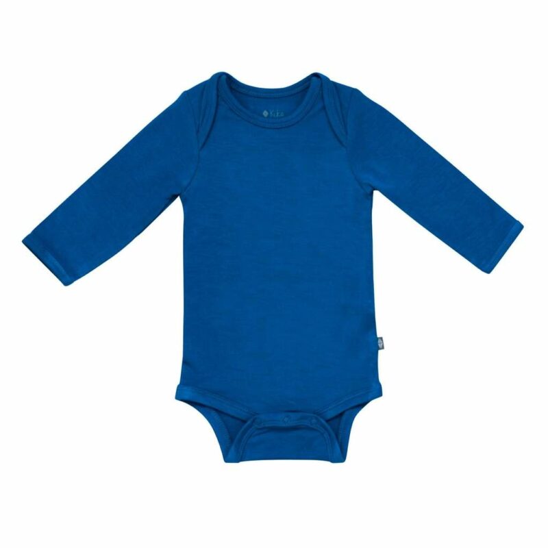 Kyte BABY Long Sleeve Bodysuit in Sapphire Blossom