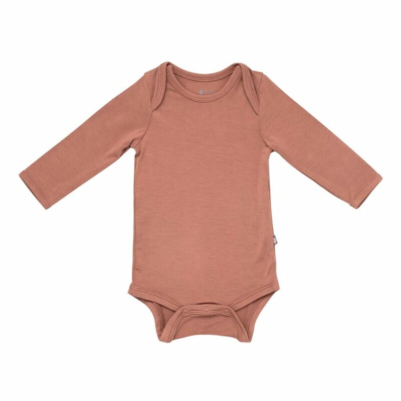 Kyte BABY Long Sleeve Bodysuit in Spice