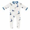 Kyte BABY Zippered Footie in Whale