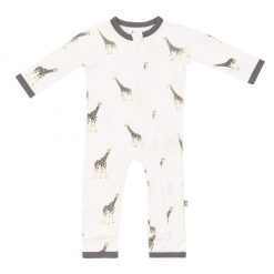 Kyte BABY Zippered Romper in Giraffe