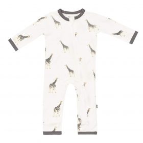 Kyte BABY Zippered Romper in Giraffe