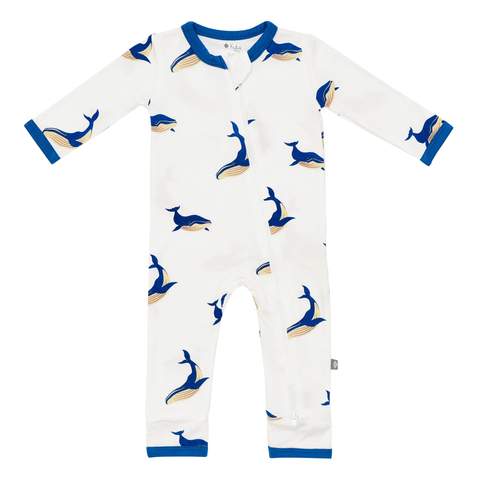 Kyte BABY Zippered Romper in Whale