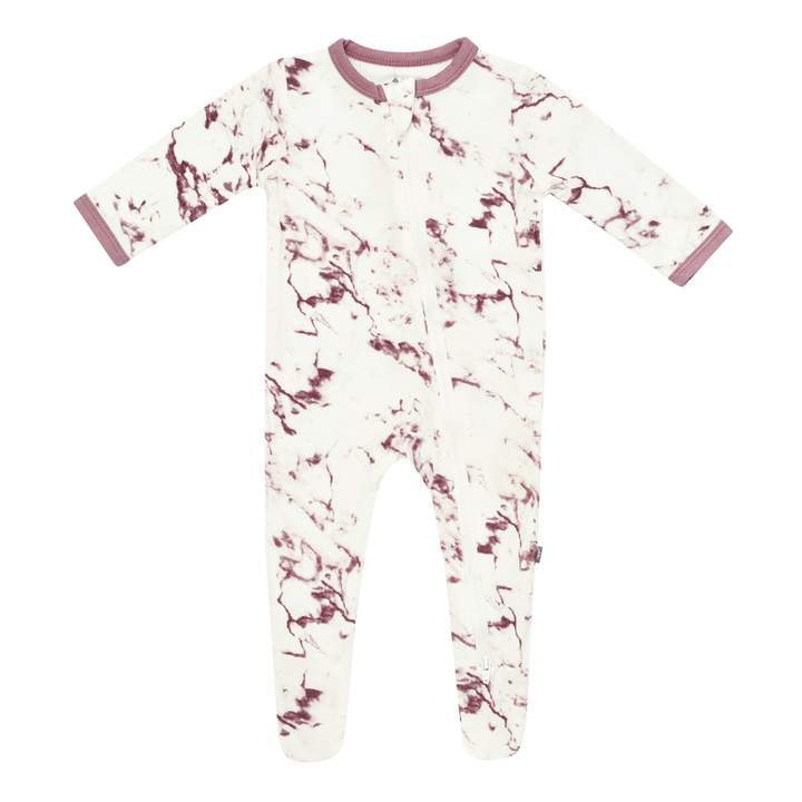 Kyte BABY Zippered Romper Mulberry Marble