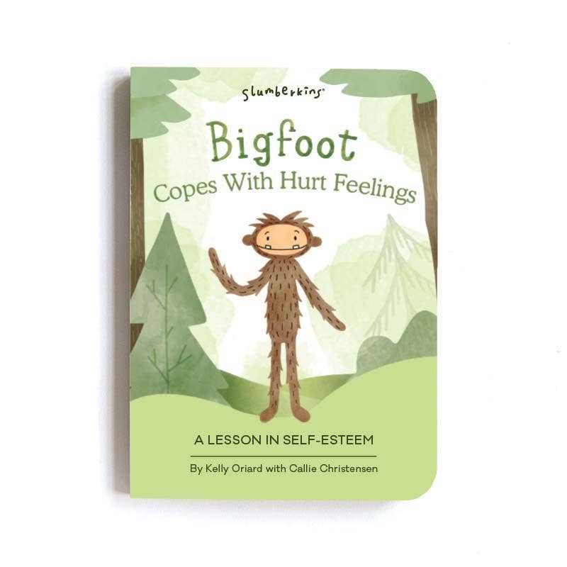 Slumberkins Blue Bunny Mini & Bigfoot Lesson Book- Self Esteem Toys