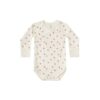 Quincy Mae Ivory Peach Kimono Onesie