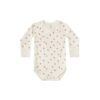 Quincy Mae Ivory Peach Kimono Onesie