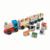 Wooden Farm Train Toy SetWooden Farm Train Toy Set