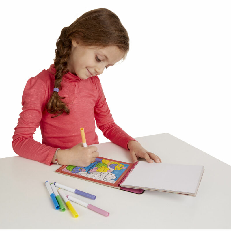 Number coloring pad