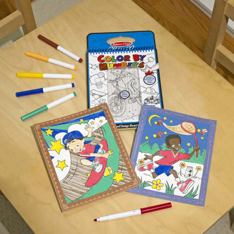 numerical coloring book