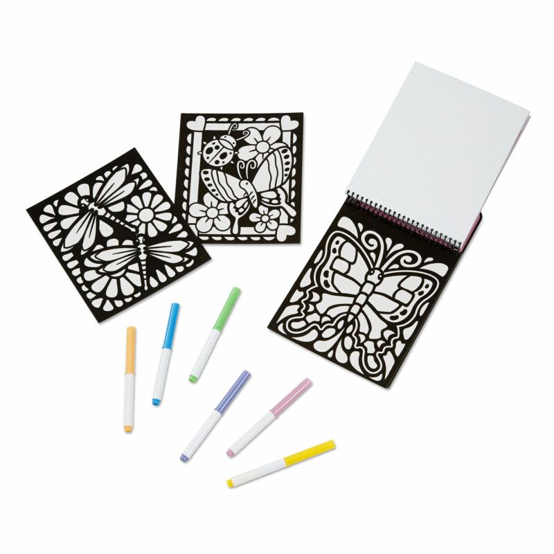 Butterfly coloring pad