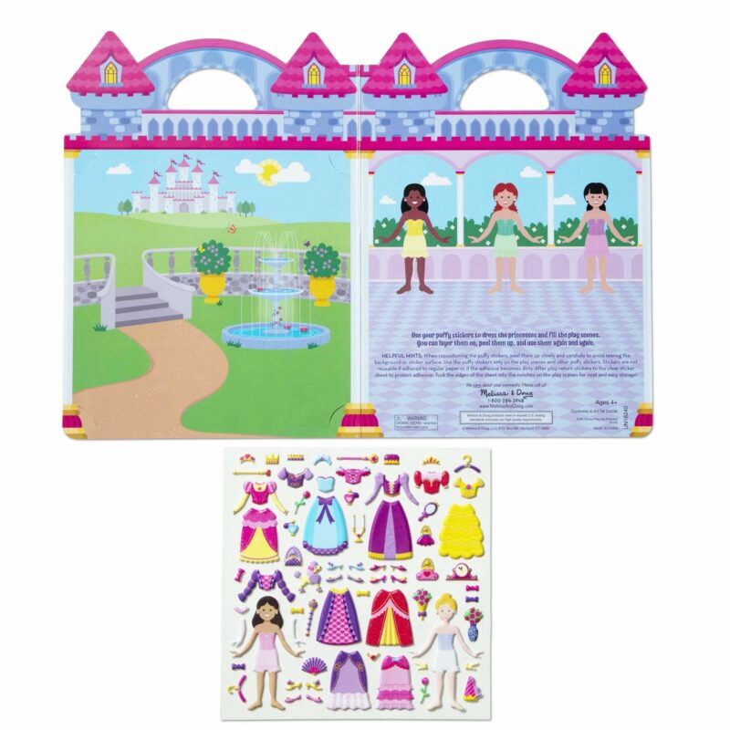 Princes reusable puffy sticker set