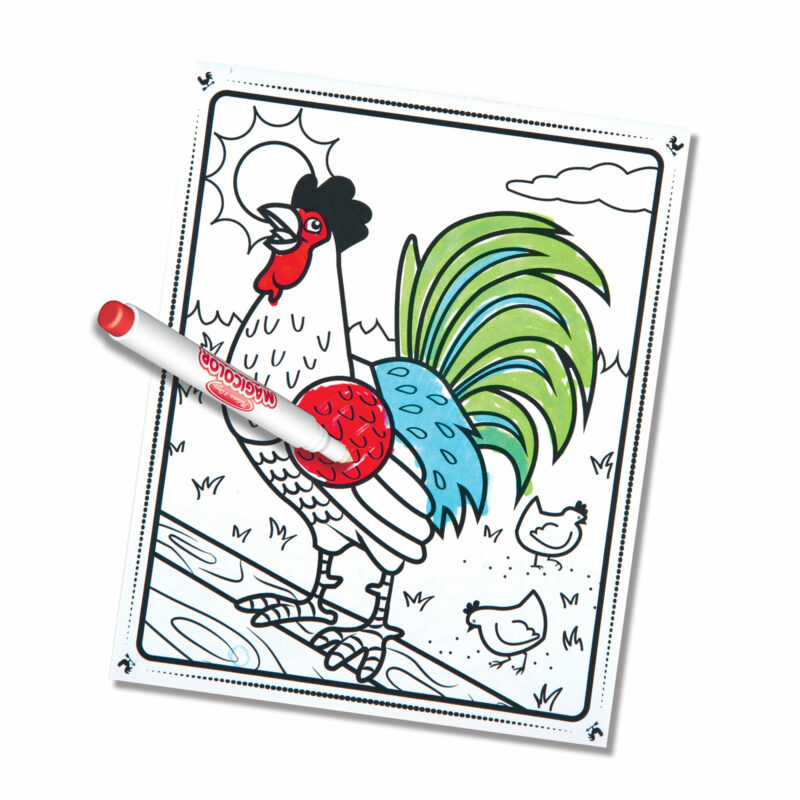 Visible ink coloring book