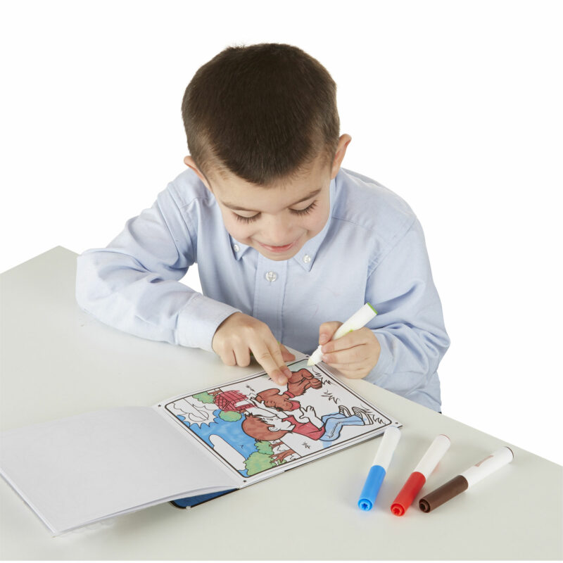 Game and activity coloring pad