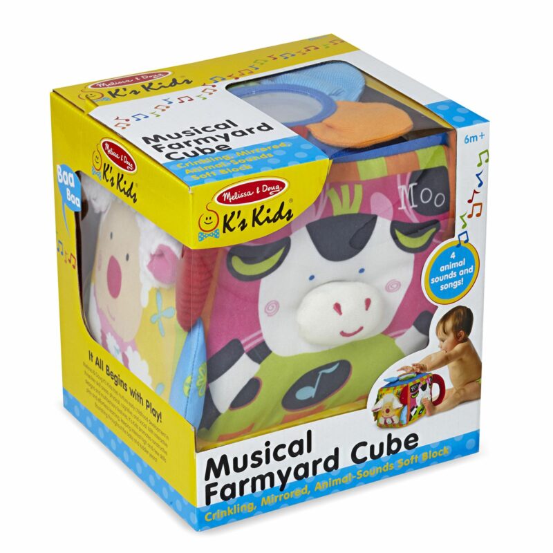 Melissa & Doug Musical Farmyard Cube Packaging