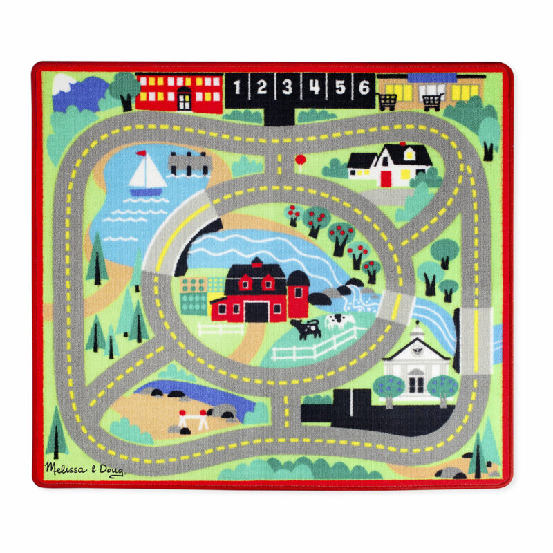 Melissa & Doug Round the Town Road Rug