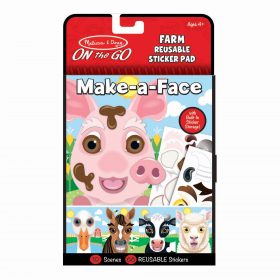 Melissa & Doug Make-a-Face Farm Reusable Sticker Pad