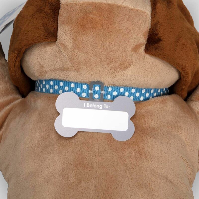 Melissa & Doug Cuddle Dog Jumbo Stuffed Animal Name tag