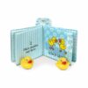 Waterproof book with toy ducks