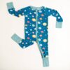 Space Theme Little Sleepies Bamboo Sleeper for Babies and Toddlers