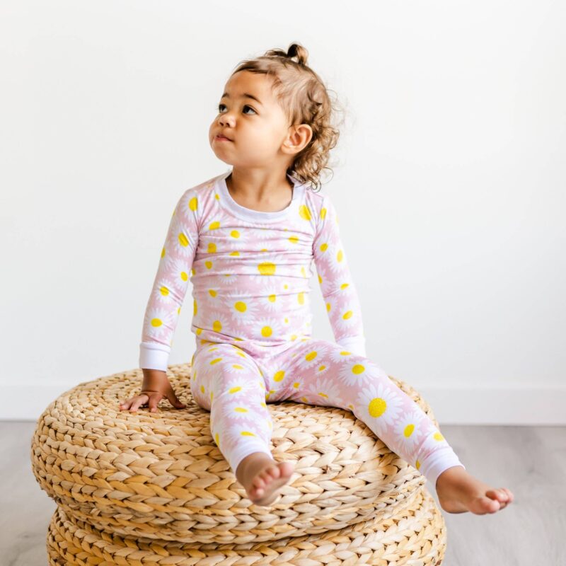 Little Sleepies Daisies Bamboo Two Piece Pajama Set