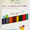 Eco-Crayons Sticks All Natural Beeswax by eco-kids