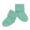 babysoy Solid Colored Non-Slip Comfy Socks in Harbor