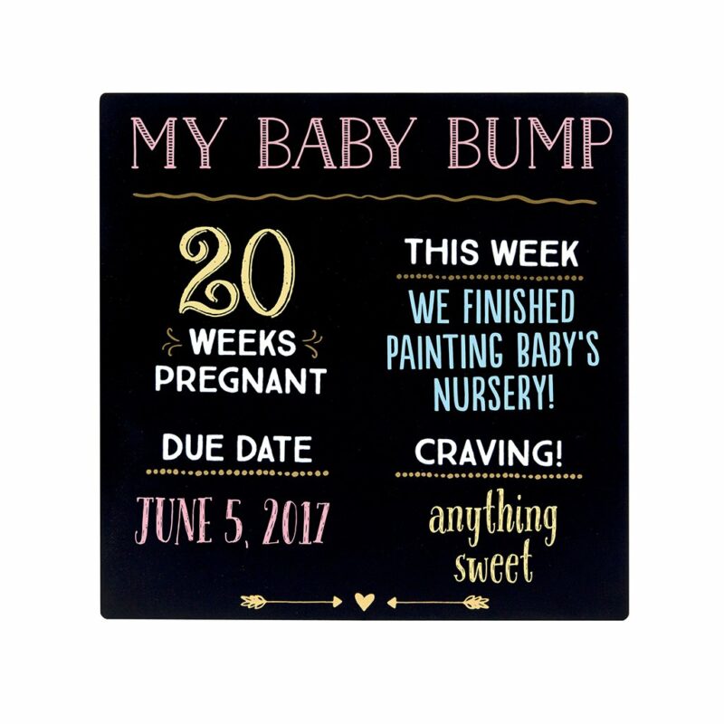 Chalkboard for Bump Pictures
