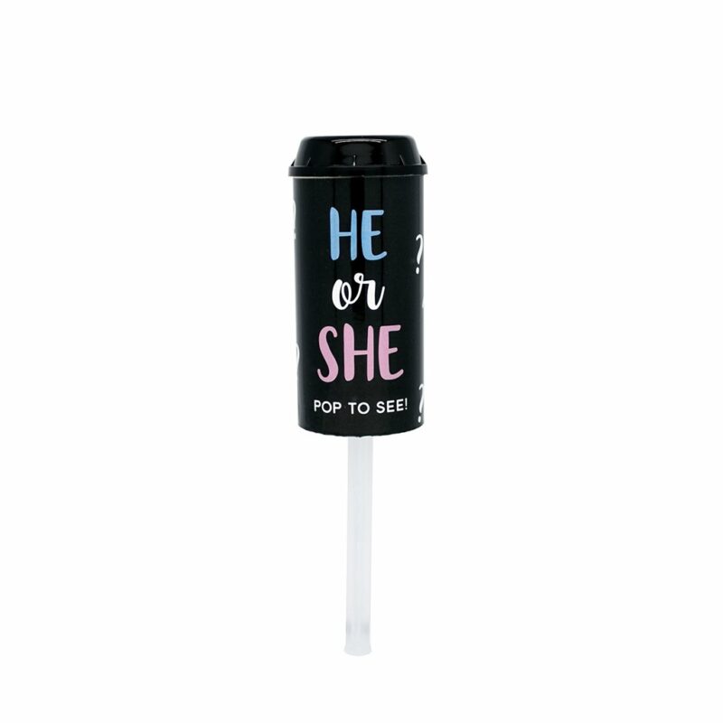 Gender Reveal Confetti Poppers for Gender Reveal Parties or Videos