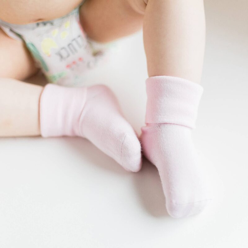 Pink Baby Socks with grips