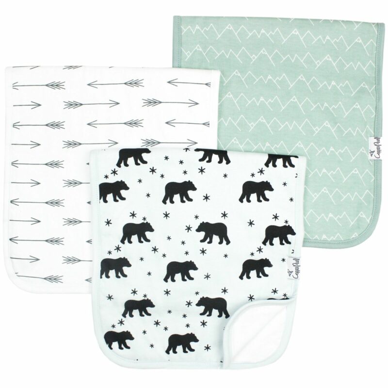 Copper Pearl Archer Burp Cloth Set 3-Pack