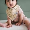 Cheetah Print Baby Bib by Copper Pearl