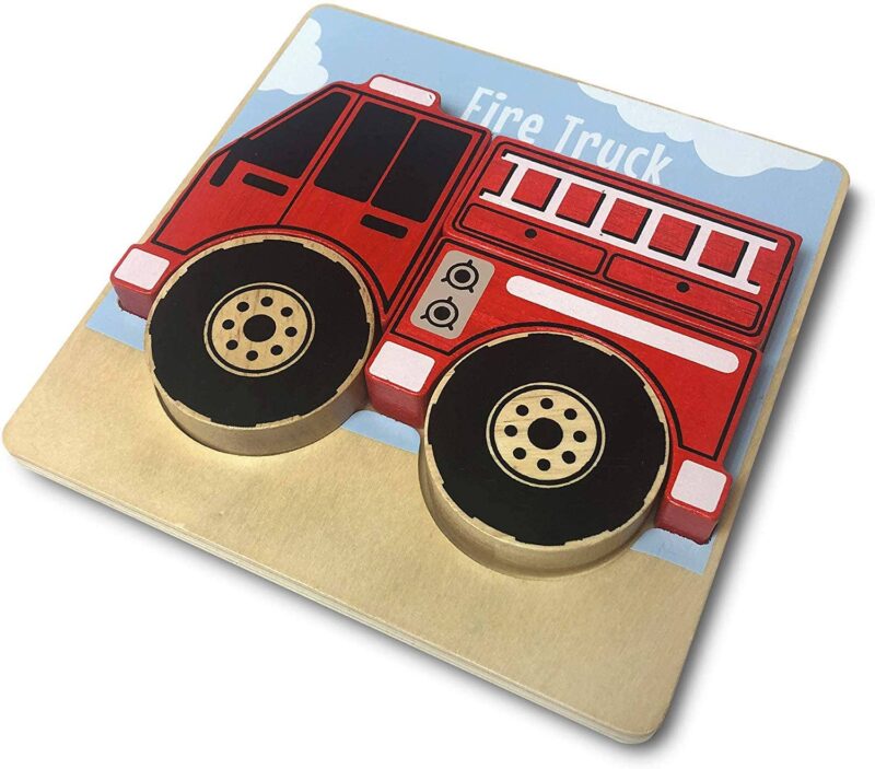 Firetruck Police Truck and Drump Truck Chunky Puzzles