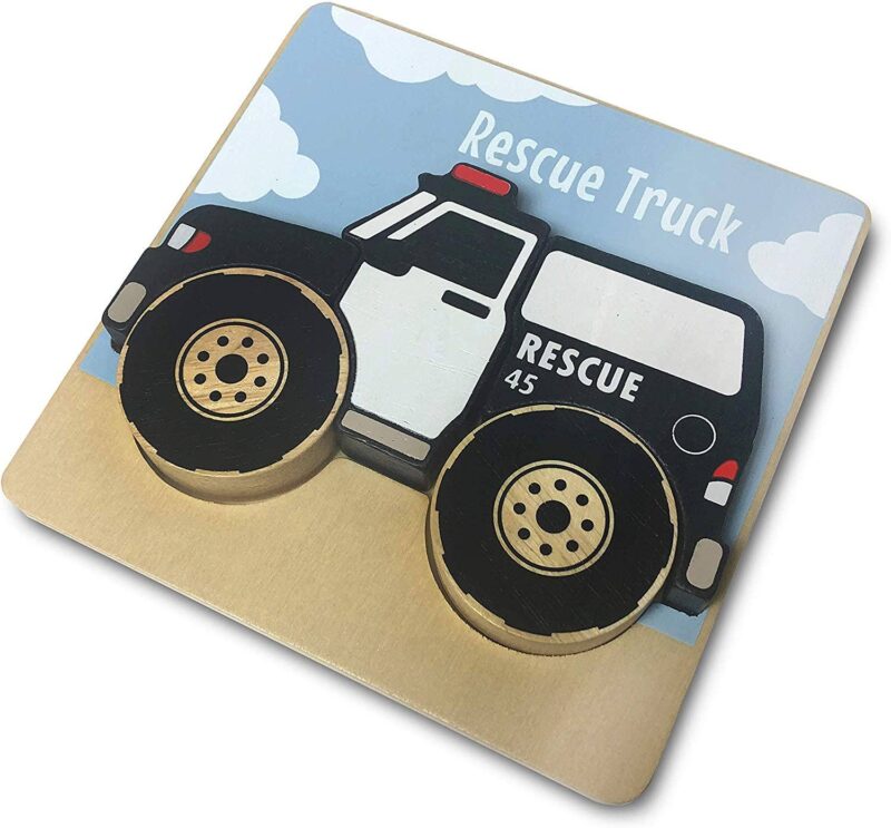 Trucks Wooden Puzzles for Toddlers